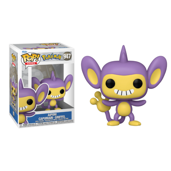 Funko Pop! Games: Pokemon - Aipom Capumain Griffel #947 Vinyl Figure