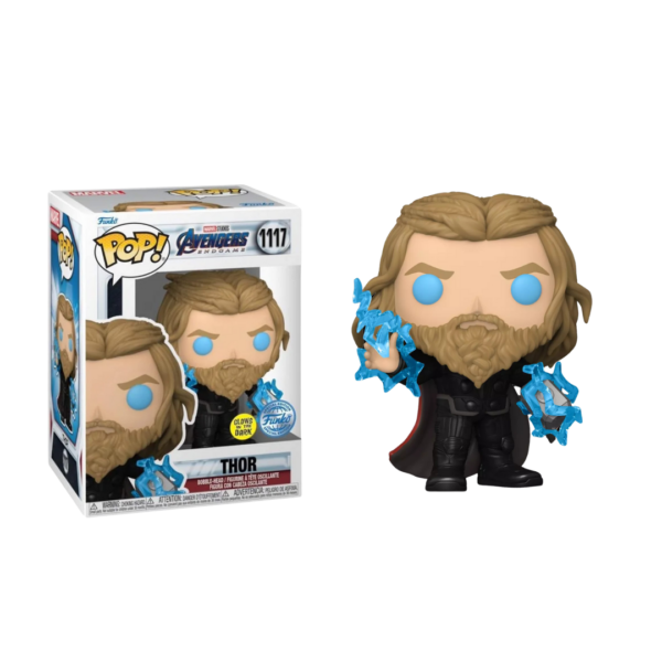 Funko Pop! Marvel Avengers Endgame - Thor* (with Thunder) (Glows in the Dark) (Special Edition) #1117 Bobble-Head Vinyl Figure