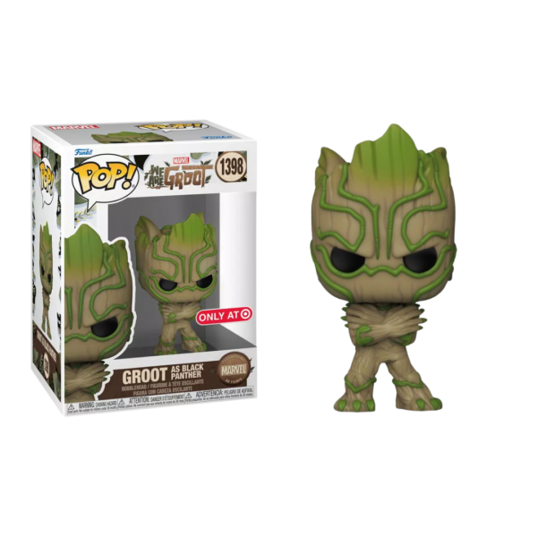 Funko Pop! Marvel: We Are Groot - Groot as Black Panther (Special Edition) #1398 Vinyl Figure