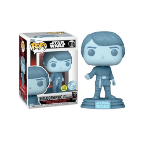 Funko Pop! Disney Star Wars: Return of the Jedi 40th - Holographic Luke Skywalker (Glows in the Dark) (Special Edition) #615 Bobble-Head Vinyl Figure