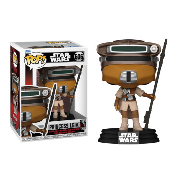 Funko Pop! Disney Star Wars: Return of the Jedi 40th - Princess Leia (Boushh) #606 Bobble-Head Vinyl Figure