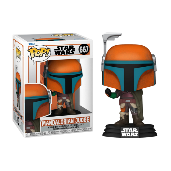 Funko Pop! Disney Star Wars: The Mandalorian - Mandalorian Judge #667 Bobble-Head Vinyl Figure