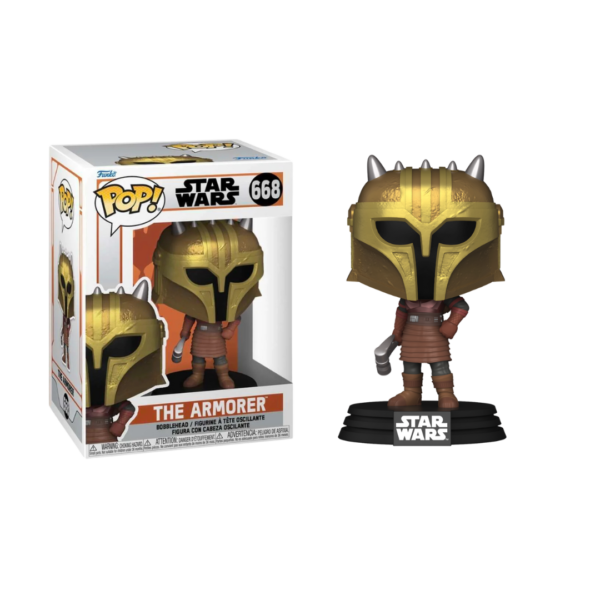 Funko Pop! Disney Star Wars: The Mandalorian - The Amorer #668 Bobble-Head Vinyl Figure