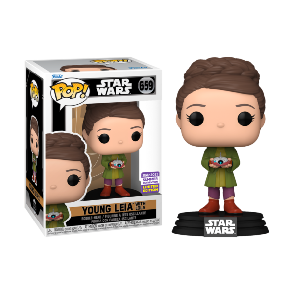 Funko Pop! Disney: Star Wars Obi-Wan Kenoby - Young Leia with Lola (Convention Limited Edition) #659 Bobble-Head Vinyl Figure