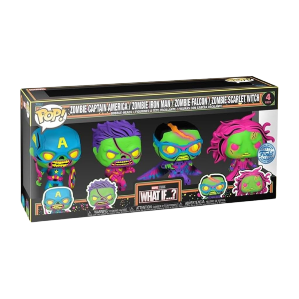 Funko Pop! 4-Pack: Marvel - What If...? - Zombie Captain America