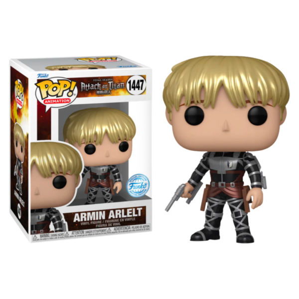 Funko Pop! Animation: Attack on Titan S4 - Armin Arlert (Metallic) (Special Edition) # 1447 Viny Figure