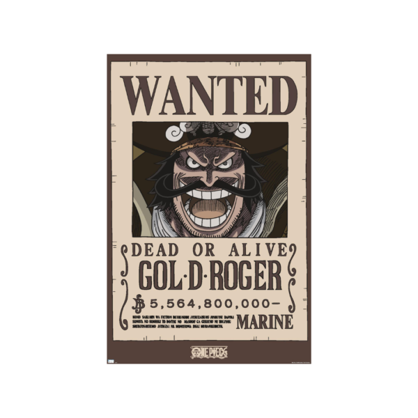One Piece - Wanted Gol .D. Roger Maxi Poster (91.5x61cm)