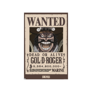 79 One Piece - Wanted Gol .D. Roger Poster Chibi (52x38cm)